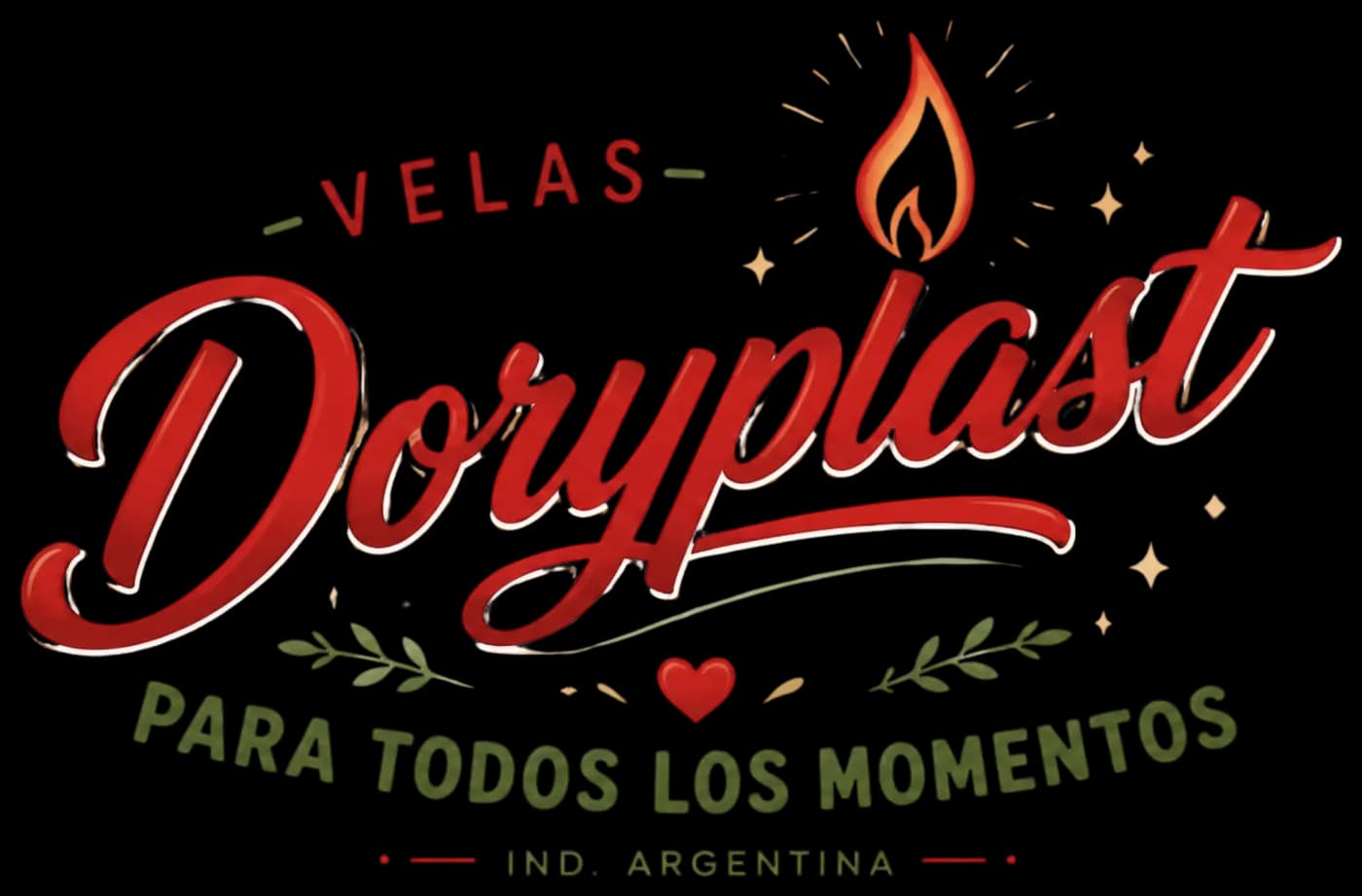 Doryplast — Velas artesanales · Para todos los momentos